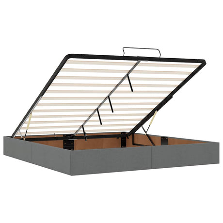 Ottoman Bed Frame Without Mattress Super King Fabric