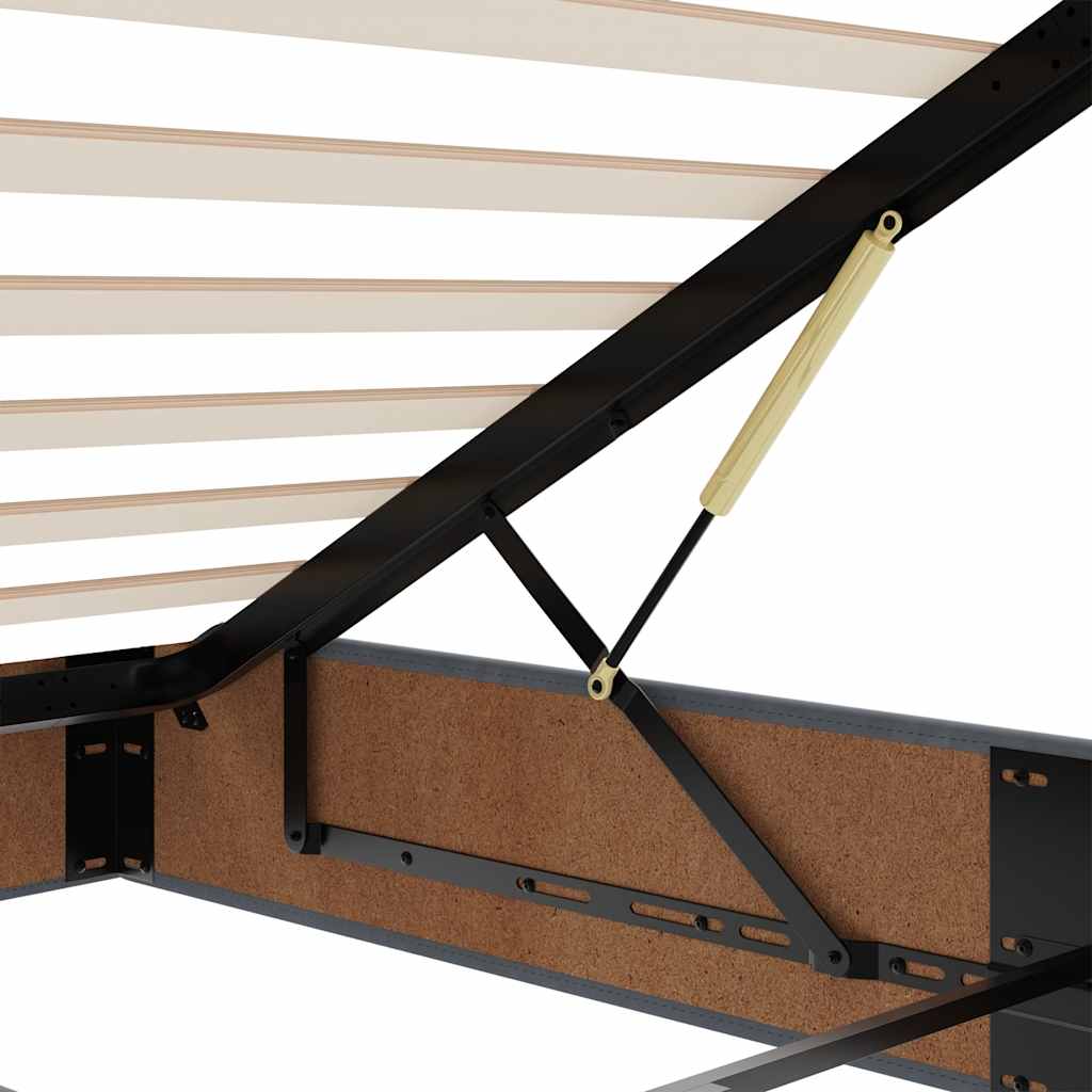 Ottoman Bed Frame No Mattress Velvet