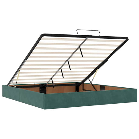 Ottoman Bed Frame No Mattress Velvet