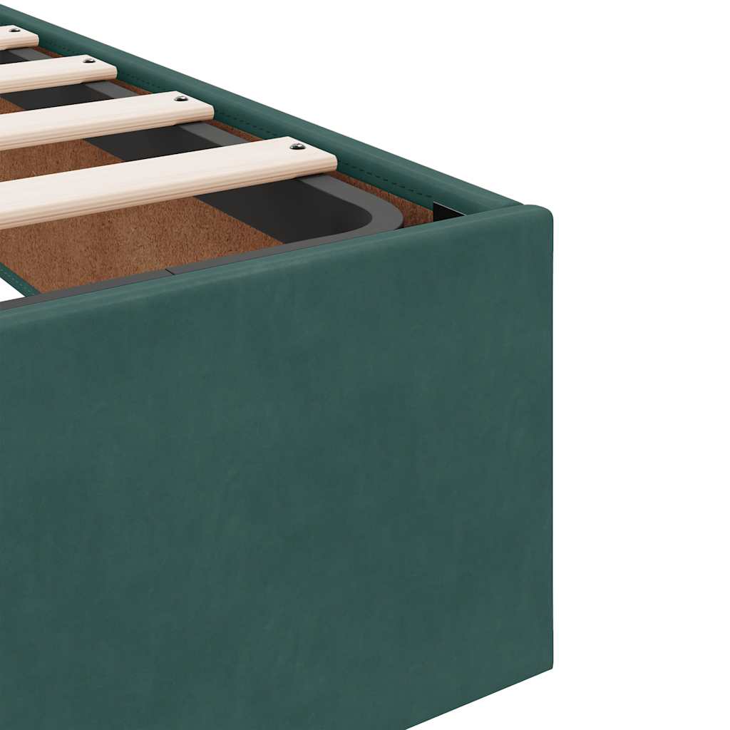 Ottoman Bed Frame No Mattress Velvet