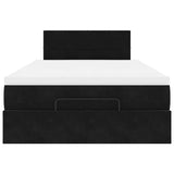 Ottoman Bed With Mattress & Leds 120X200Cm Velvet