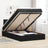 Ottoman Bed With Mattress & Leds 120X200Cm Velvet