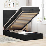 Ottoman Bed With Mattresses 180X200Cm Velvet