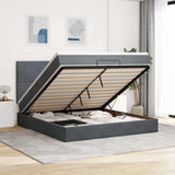 Ottoman Bed With Mattresses 180X200Cm Velvet