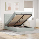 Ottoman Bed With Mattresses 180X200Cm Velvet