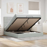 Ottoman Bed With Mattresses 180X200Cm Velvet