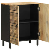 Sideboard 60X33.5X75 Cm Solid Rough Wood Mango