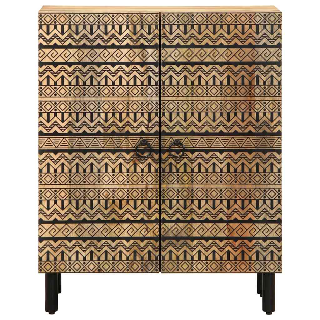 Sideboard 60X33.5X75 Cm Solid Rough Wood Mango