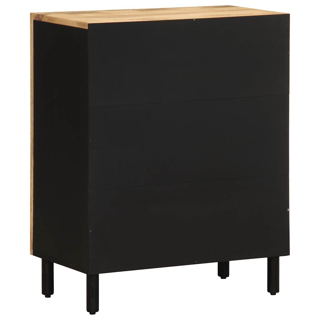 Sideboard 60X33.5X75 Cm Solid Rough Wood Mango