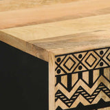 Sideboard 60X33.5X75 Cm Solid Rough Wood Mango