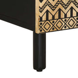 Sideboard 60X33.5X75 Cm Solid Rough Wood Mango