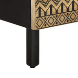 Sideboard 60X33.5X75 Cm Solid Rough Wood Mango