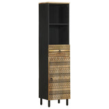 Bathroom Cabinet 38X33.5X160 Cm Solid Wood Mango