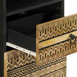 Bathroom Cabinet 38X33.5X160 Cm Solid Wood Mango