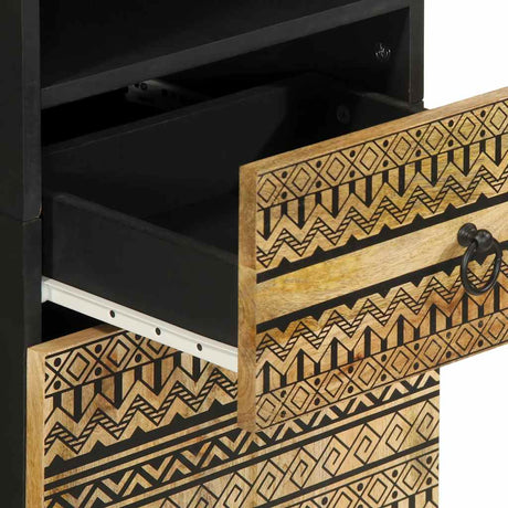 Bathroom Cabinet 38X33.5X160 Cm Solid Wood Mango