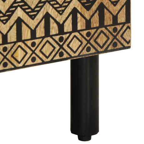 Sideboard 40X33.5X75 Cm Solid Rough Wood Mango