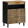 Sideboard 60X33.5X75 Cm Solid Rough Wood Mango