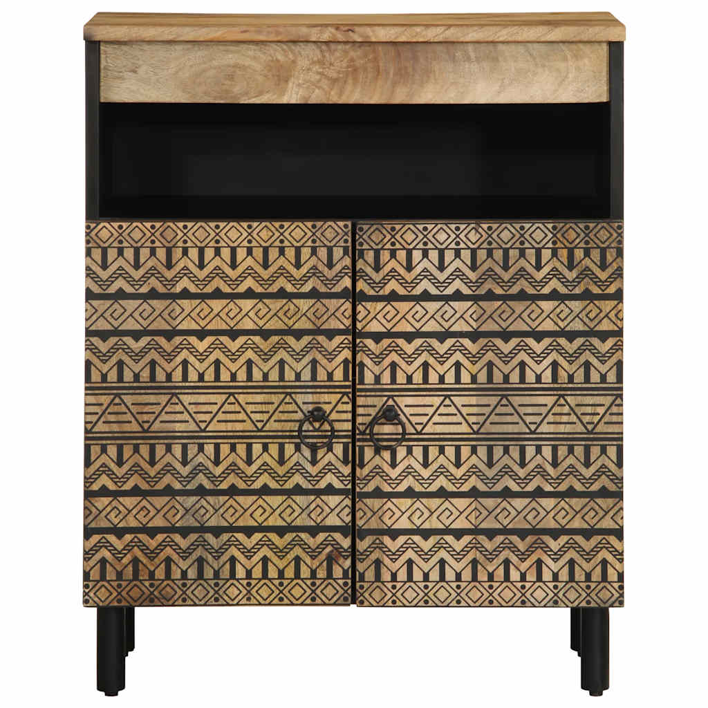Sideboard 60X33.5X75 Cm Solid Rough Wood Mango