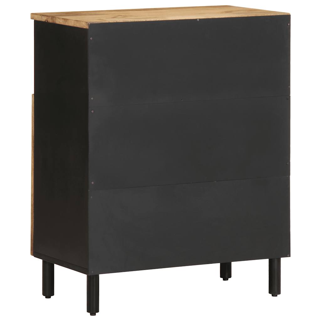 Sideboard 60X33.5X75 Cm Solid Rough Wood Mango