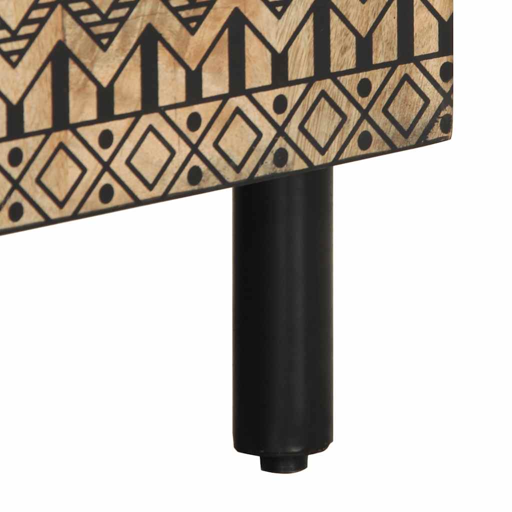 Sideboard 60X33.5X75 Cm Solid Rough Wood Mango