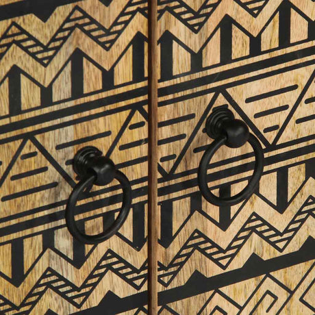 Sideboard 60X33.5X75 Cm Solid Rough Wood Mango