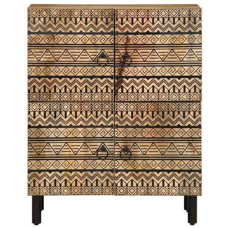 Sideboard 60X33.5X75 Cm Solid Rough Wood Mango