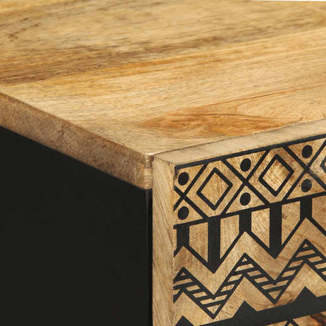 Sideboard 60X33.5X75 Cm Solid Rough Wood Mango