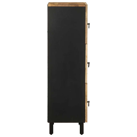 Highboard 40X33.5X110 Cm Solid Rough Wood Mango