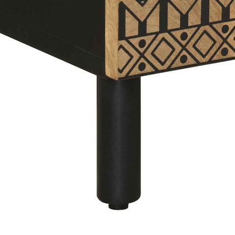 Highboard 40X33.5X110 Cm Solid Rough Wood Mango