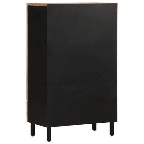 Highboard 60X33.5X110 Cm Solid Rough Wood Mango