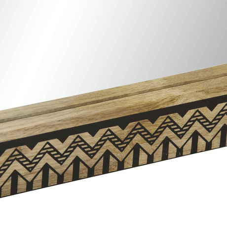 Bathroom Mirror 50X70 Cm Solid Wood Mango And Glass