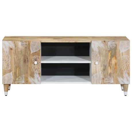 Tv Cabinet 105X33.5X46 Cm Solid Wood Mango