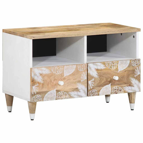 Tv Cabinet 70X33.5X46 Cm Solid Wood Mango