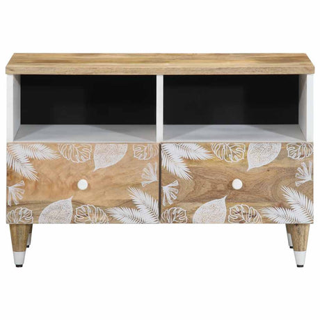 Tv Cabinet 70X33.5X46 Cm Solid Wood Mango