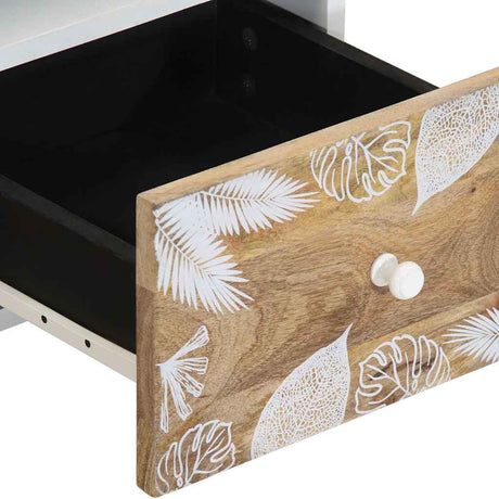 Tv Cabinet 70X33.5X46 Cm Solid Wood Mango