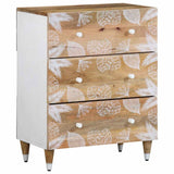 Sideboard 60X33.5X75 Cm Solid Wood Mango