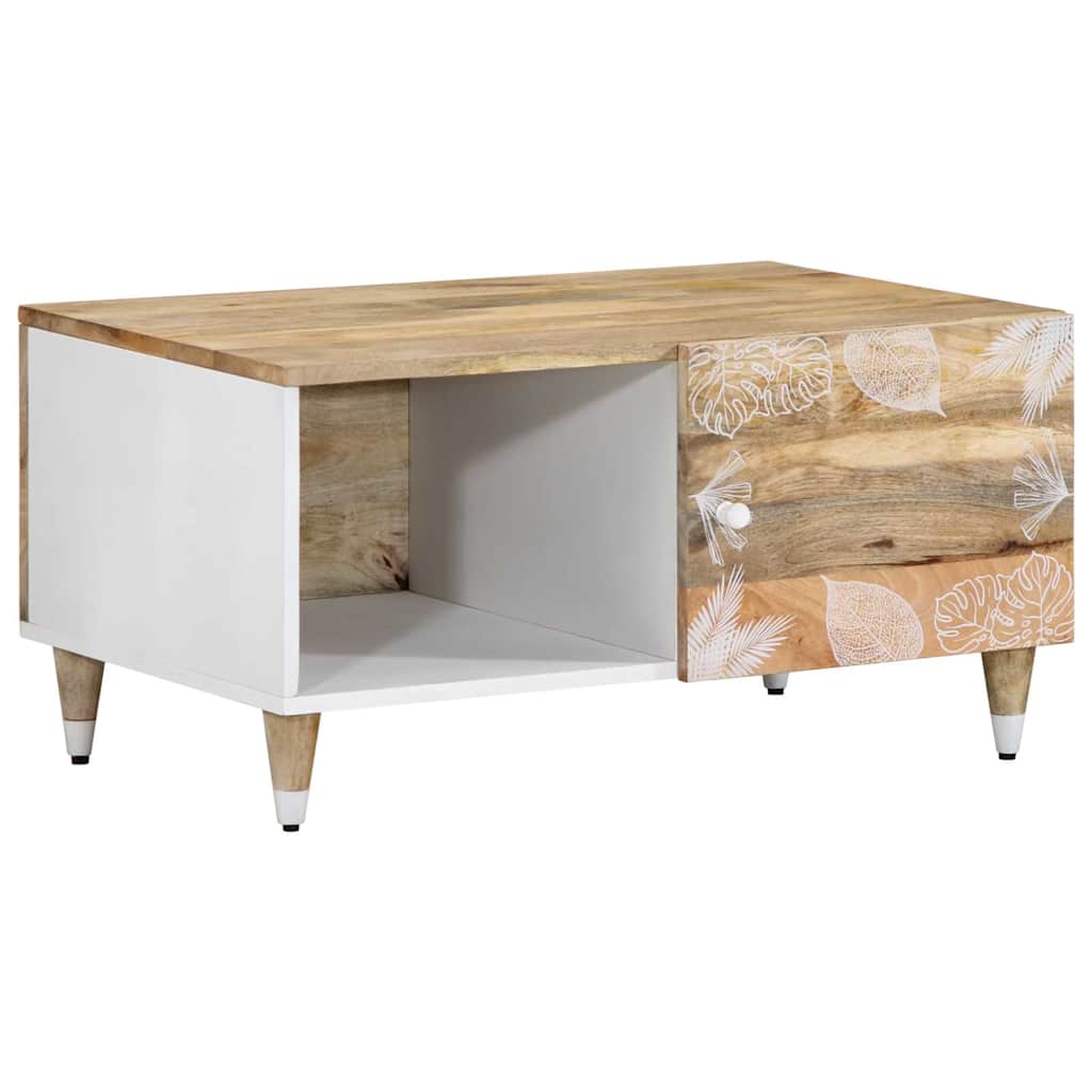 Coffee Table 80X50X40 Cm Solid Wood Mango