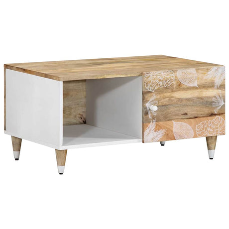 Coffee Table 80X50X40 Cm Solid Wood Mango