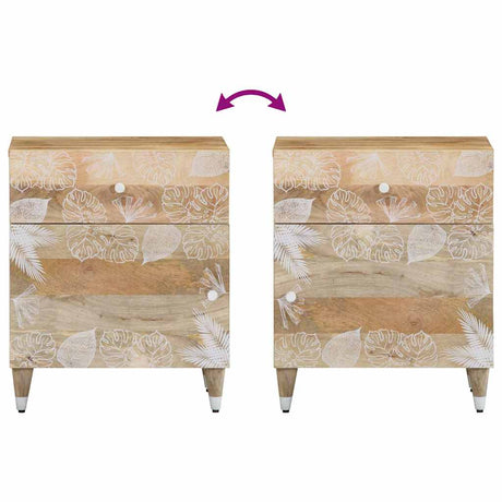 Bedside Cabinet 50X33X60 Cm Solid Wood Mango