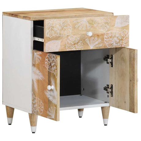 Bedside Cabinet 50X33X60 Cm Solid Wood Mango