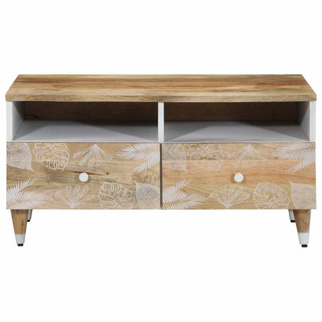 Coffee Table 80X54X40 Cm Solid Wood Mango