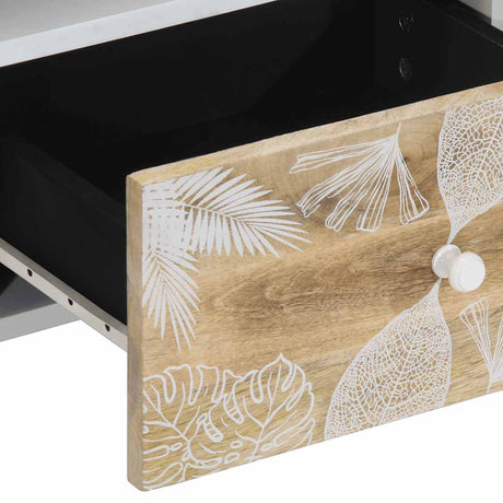 Tv Cabinet 100X33.5X46 Cm Solid Wood Mango