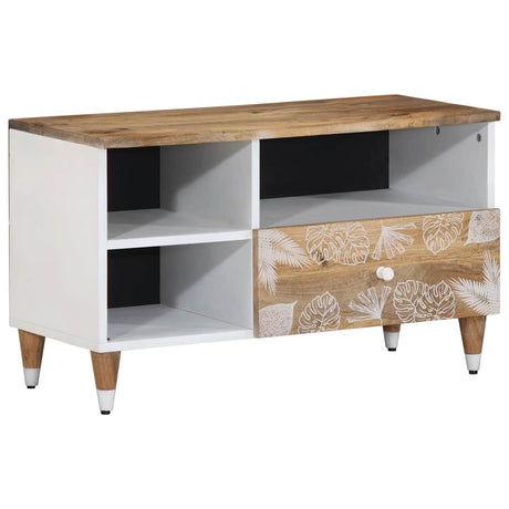 Tv Cabinet 80X33.5X46 Cm Solid Wood Mango