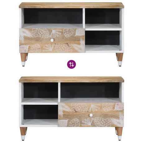 Tv Cabinet 80X33.5X46 Cm Solid Wood Mango