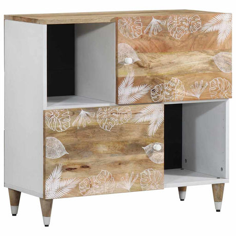 Sideboard 80X33.5X75 Cm Solid Wood Mango