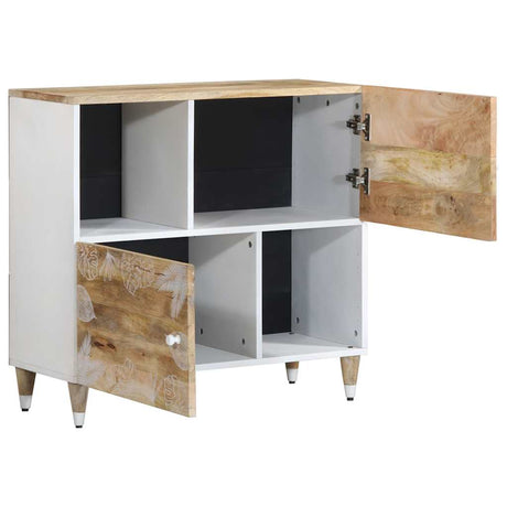 Sideboard 80X33.5X75 Cm Solid Wood Mango