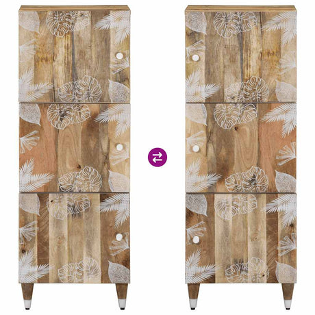 Highboard 40X33.5X110 Cm Solid Wood Mango