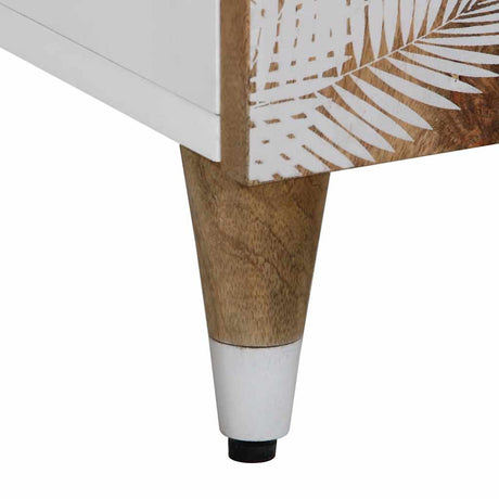 Highboard 40X33.5X110 Cm Solid Wood Mango