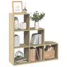 Room Divider Bookcase 3-Tier 137.5X29X Engineered Wood
