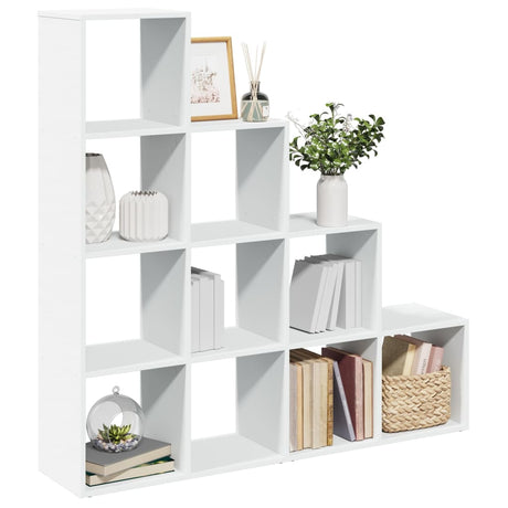 Room Divider Bookcase 3-Tier 137.5X29X Engineered Wood